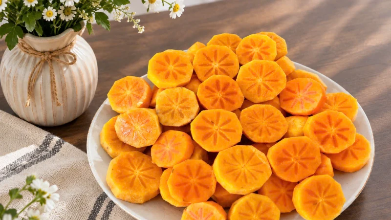 Quả hồng ngâm - Thức quà của mùa Thu