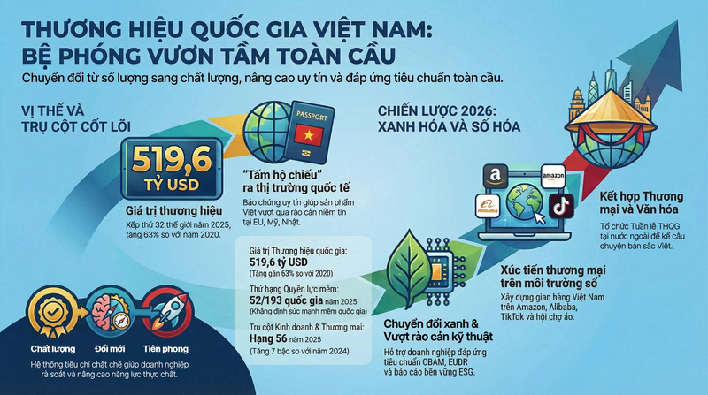 Thương hiệu quốc gia Việt Nam: Bệ phóng vươn tầm toàn cầu