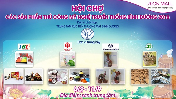 Bình Dương: Tổ chức hội chợ ngành nghề thủ công mỹ nghệ truyền thống 2018